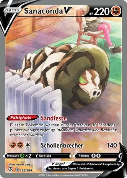 sanaconda v 252/264 – Pokémon Fusionsangriff Karte
