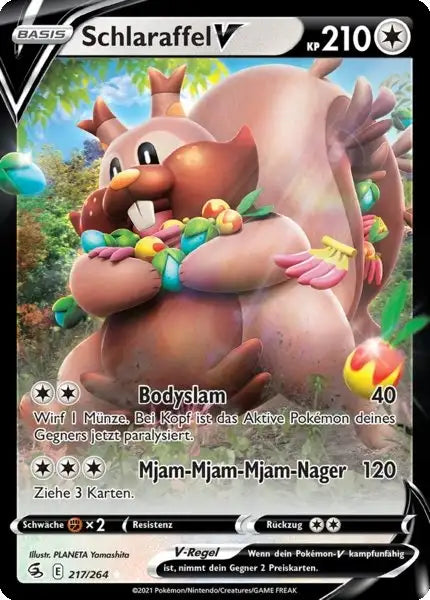 schlaraffel v 217/264 – Pokémon Fusionsangriff Karte