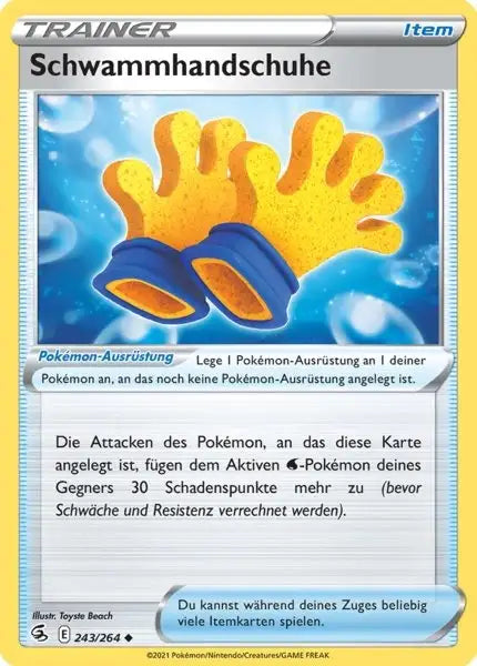 schwammhandschuhe 243/264 – Pokémon Fusionsangriff Karte