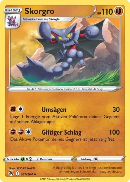 skorgro 141/264 – Pokémon Fusionsangriff Karte