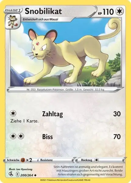snobilikat 200/264 – Pokémon Fusionsangriff Karte