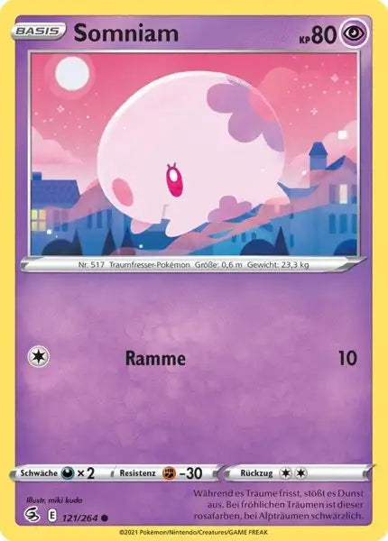 somniam 121/264 – Pokémon Fusionsangriff Karte