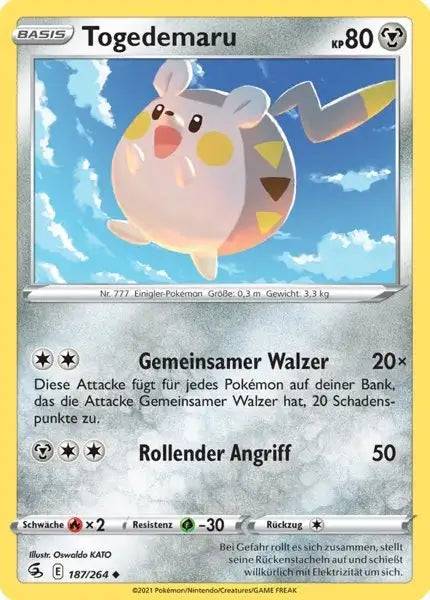 togedemaru 187/264 – Pokémon Fusionsangriff Karte