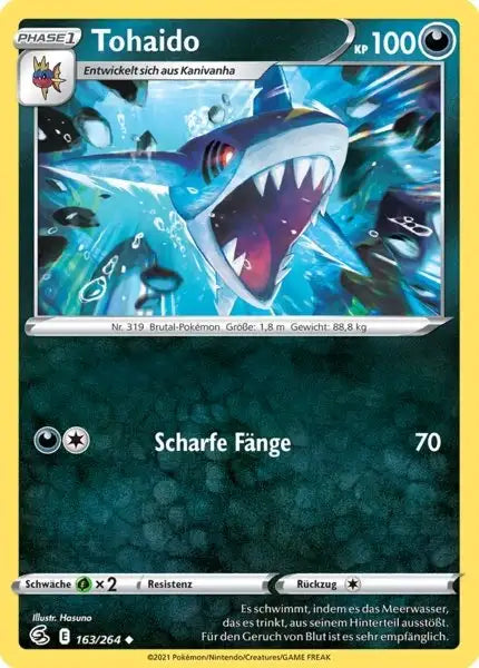 tohaido 163/264 – Pokémon Fusionsangriff Karte