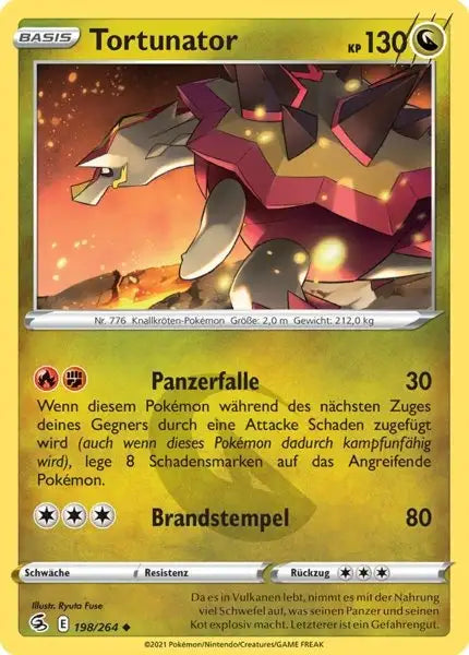 tortunator 198/264 – Pokémon Fusionsangriff Karte