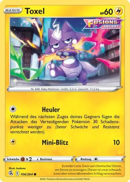 toxel 106/264 – Pokémon Fusionsangriff Karte