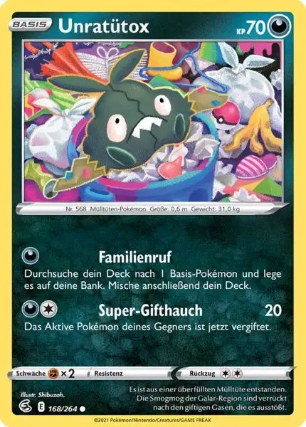 unratuetox 168/264 – Pokémon Fusionsangriff Karte