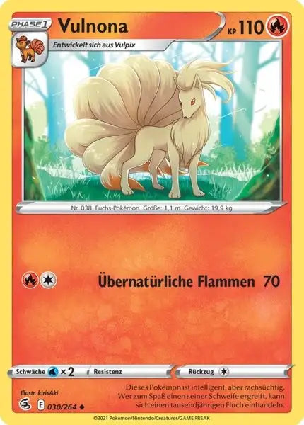 vulnona 030/264 – Pokémon Fusionsangriff Karte