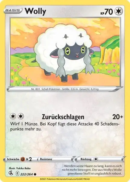wolly 222/264 – Pokémon Fusionsangriff Karte