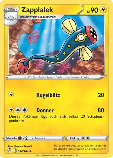 zapplalek 096/264 – Pokémon Fusionsangriff Karte