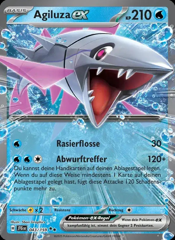 Agiluza ex 043/159 – Pokémon Reisegefährten Karte