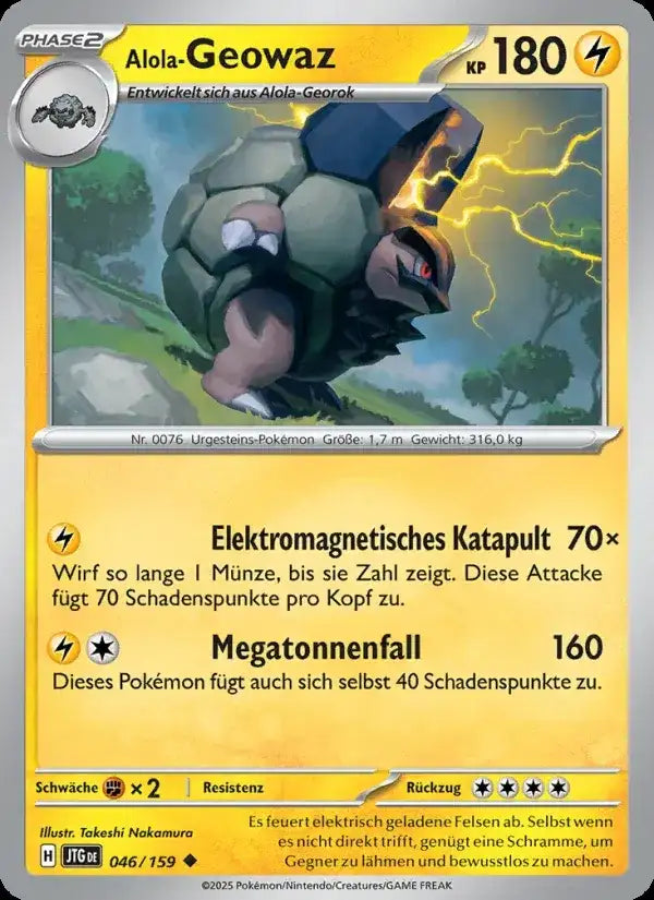 Alola geowaz 046/159 – Pokémon Reisegefährten Karte