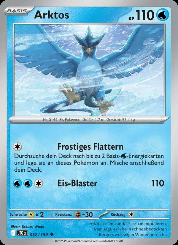 Arktos 032/159 – Pokémon Reisegefährten Karte