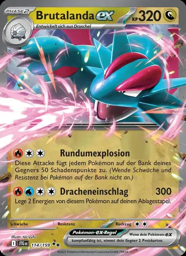 Brutalanda ex 114/159 – Pokémon Reisegefährten Karte