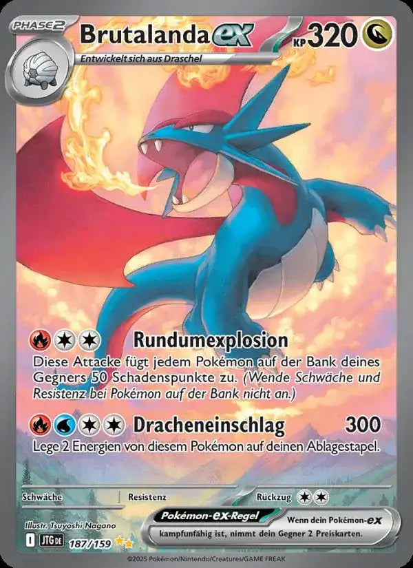 Brutalanda ex 187/159 – Pokémon Reisegefährten Karte