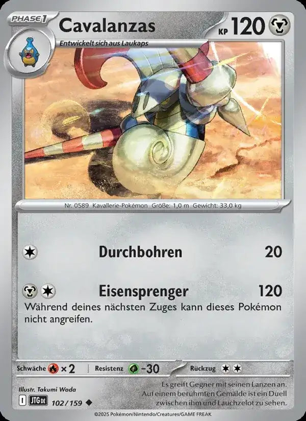 Cavalanzas 102/159 – Pokémon Reisegefährten Karte