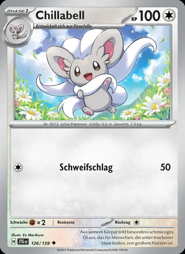 Chillabell 126/159 – Pokémon Reisegefährten Karte