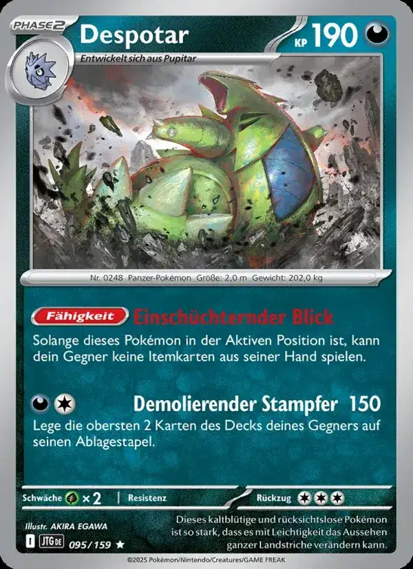 Despotar 095/159 – Pokémon Reisegefährten Karte