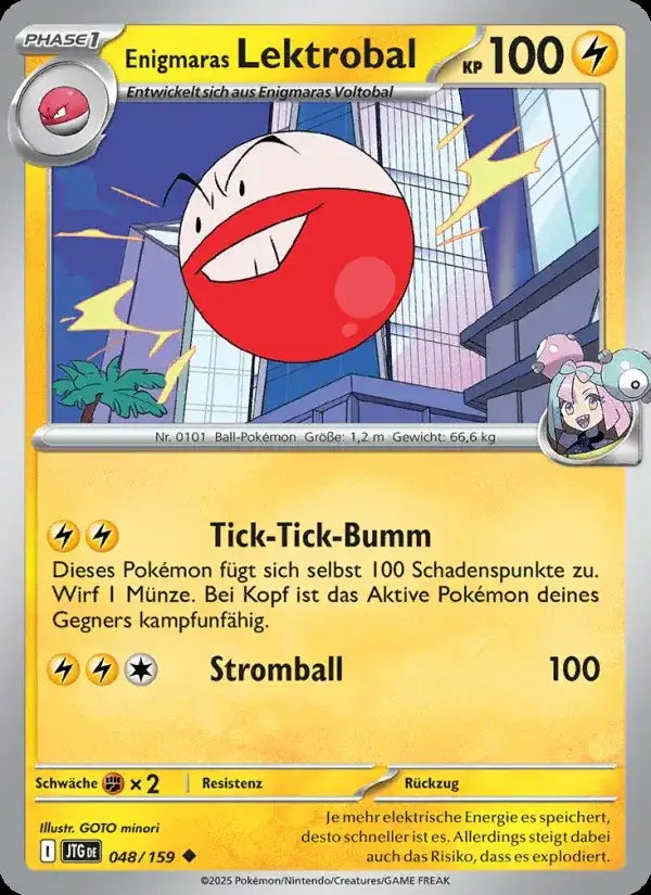 Enigmaras lektrobal 048/159 – Pokémon Reisegefährten Karte