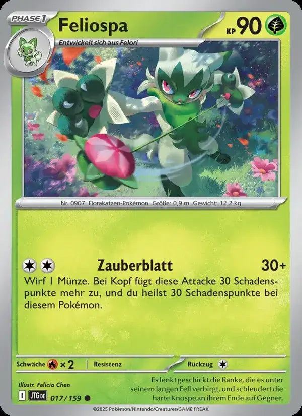 Feliospa 017/159 – Pokémon Reisegefährten Karte