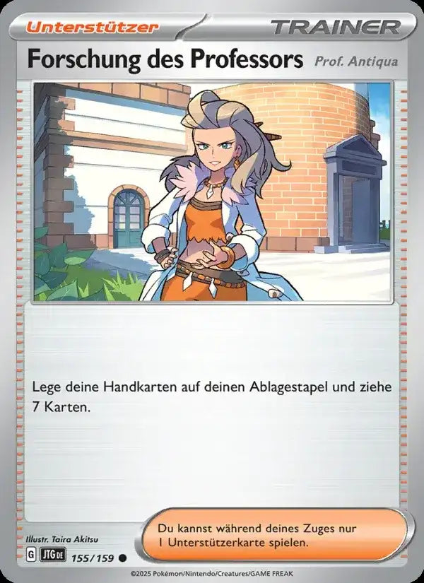 Forschung des professors 155/159 – Pokémon Reisegefährten Karte