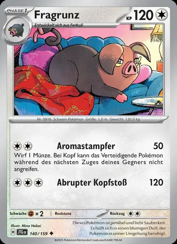 Fragrunz 140/159 – Pokémon Reisegefährten Karte