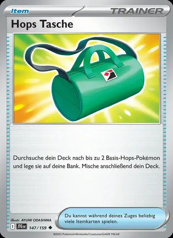 Hops tasche 147/159 – Pokémon Reisegefährten Karte