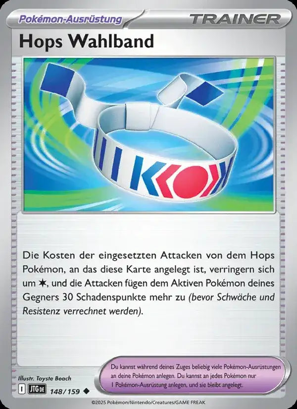 Hops wahlband 148/159 – Pokémon Reisegefährten Karte