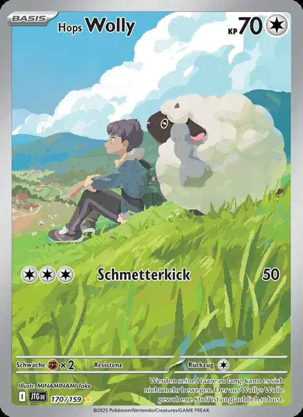 Hops wolly 170/159 – Pokémon Reisegefährten Karte