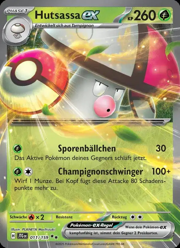 Hutsassa ex 011/159 – Pokémon Reisegefährten Karte