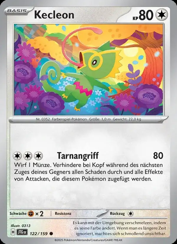 Kecleon 122/159 – Pokémon Reisegefährten Karte