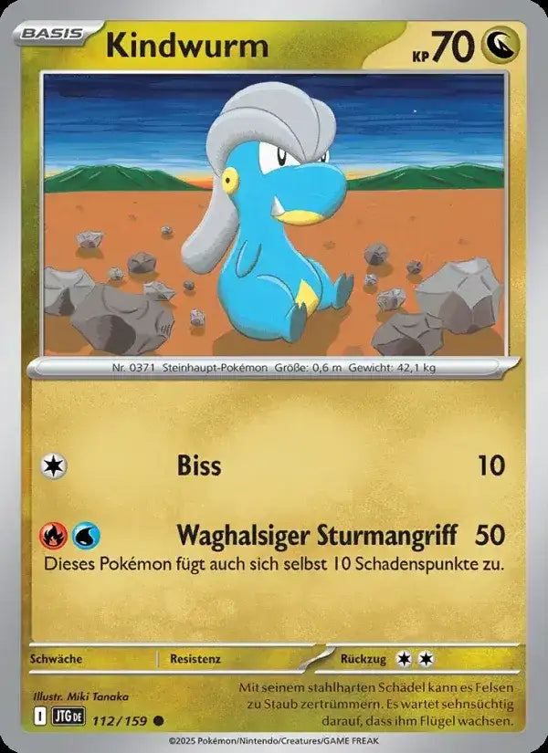Kindwurm 112/159 – Pokémon Reisegefährten Karte