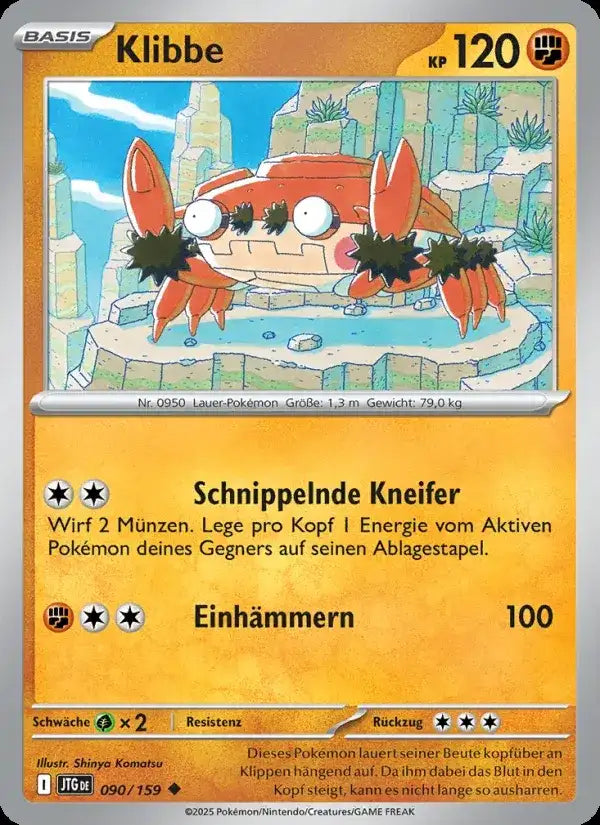 Klibbe 090/159 – Pokémon Reisegefährten Karte