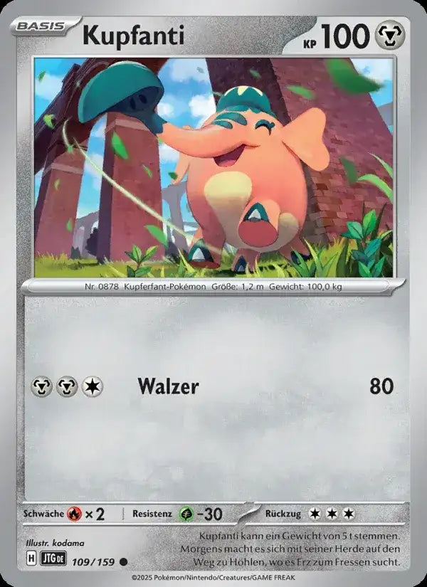 Kupfanti 109/159 – Pokémon Reisegefährten Karte