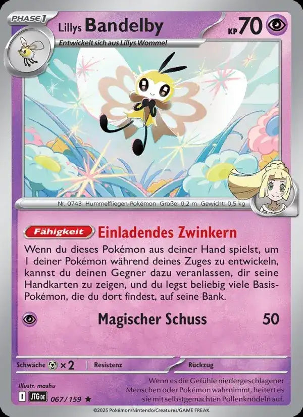 Lillys bandelby 067/159 – Pokémon Reisegefährten Karte