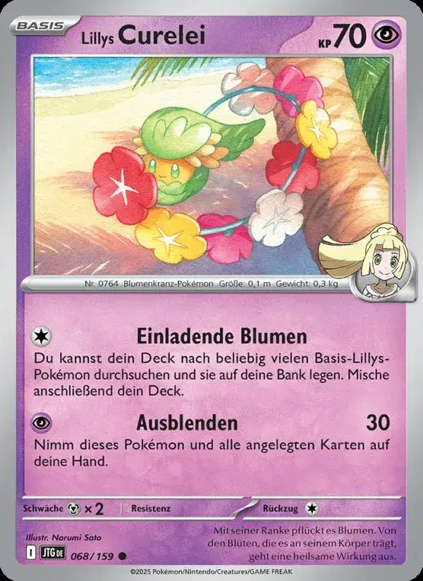 Lillys curelei 068/159 – Pokémon Reisegefährten Karte