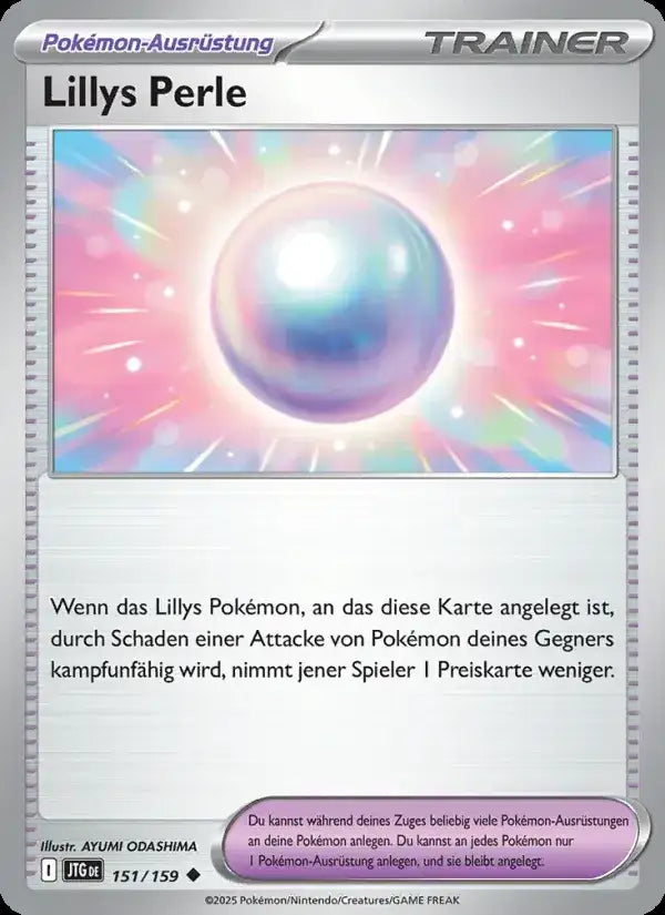 Lillys perle 151/159 – Pokémon Reisegefährten Karte