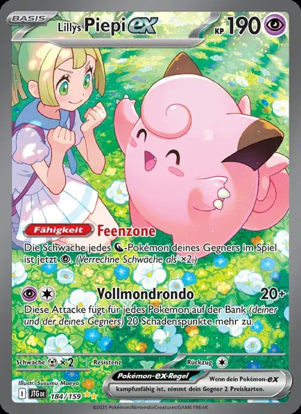 Lillys piepi ex 184/159 – Pokémon Reisegefährten Karte
