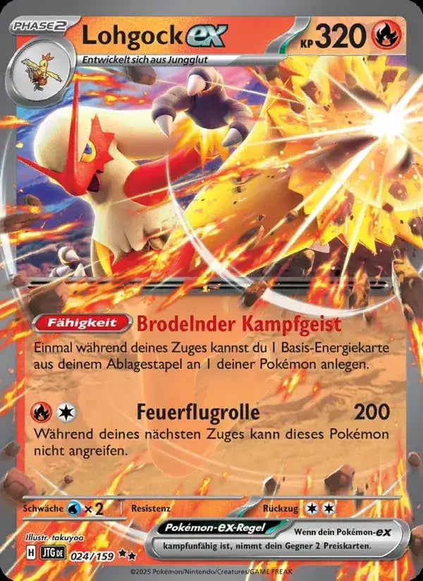 Lohgock ex 024/159 – Pokémon Reisegefährten Karte