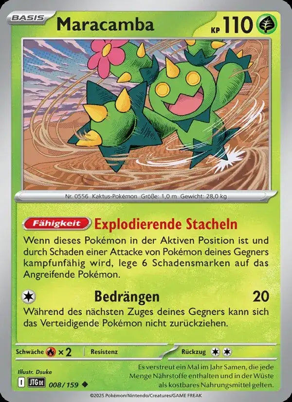 Maracamba 008/159 – Pokémon Reisegefährten Karte