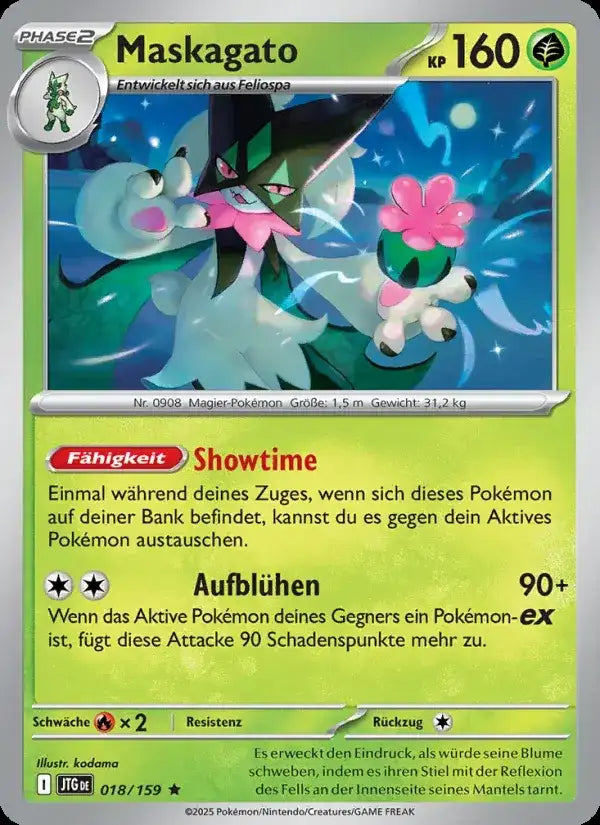 Maskagato 018/159 – Pokémon Reisegefährten Karte