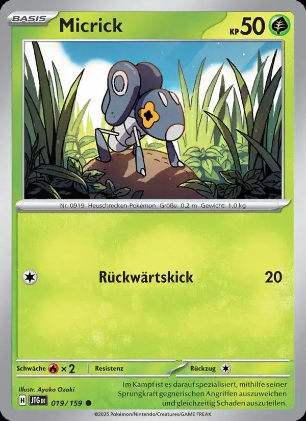 Micrick 019/159 – Pokémon Reisegefährten Karte