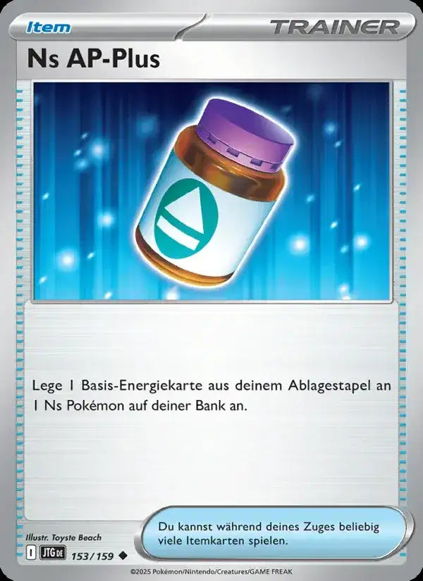 Ns ap plus 153/159 – Pokémon Reisegefährten Karte