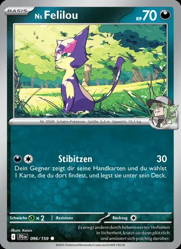 Ns felilou 096/159 – Pokémon Reisegefährten Karte