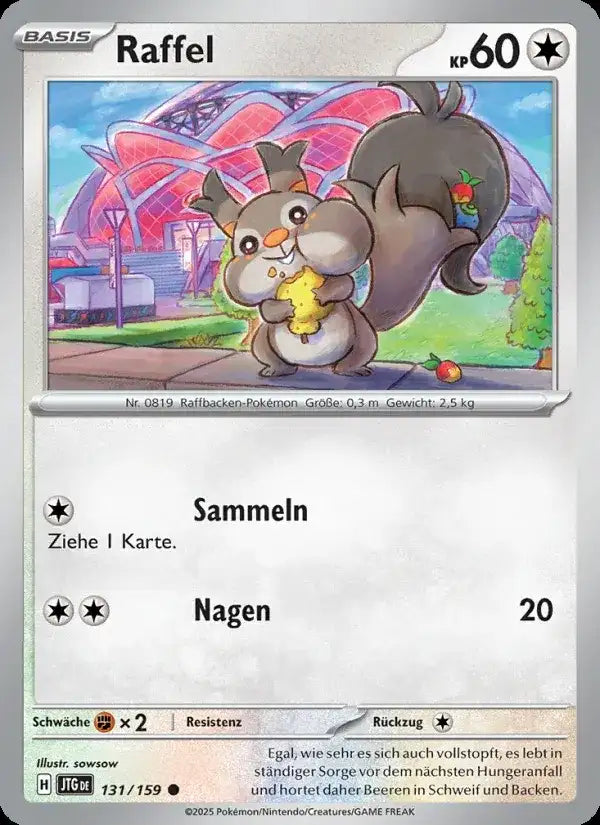 Raffel 131/159 – Pokémon Reisegefährten Karte