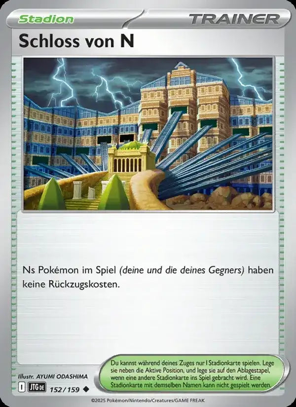 Schloss von n 152/159 – Pokémon Reisegefährten Karte