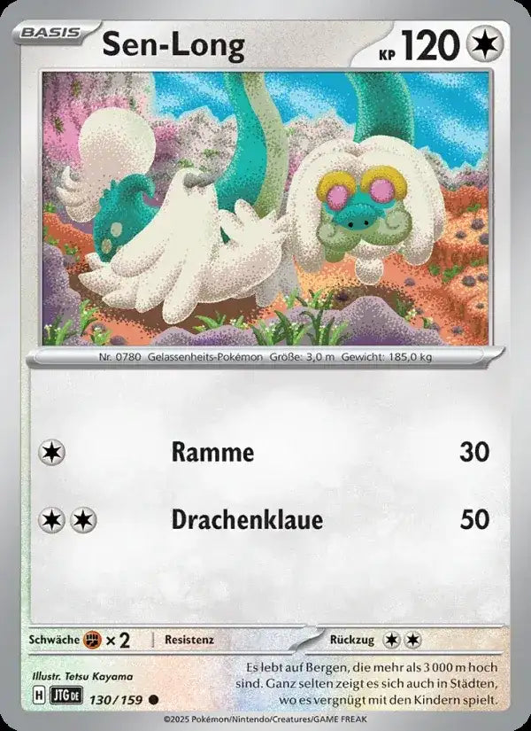 Sen long 130/159 – Pokémon Reisegefährten Karte