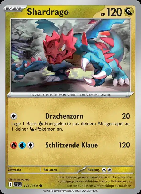 Shardrago 115/159 – Pokémon Reisegefährten Karte