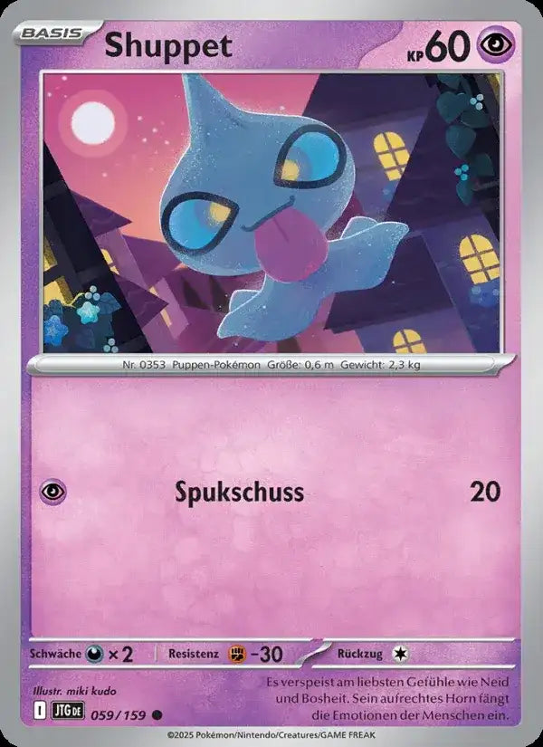 Shuppet 059/159 – Pokémon Reisegefährten Karte