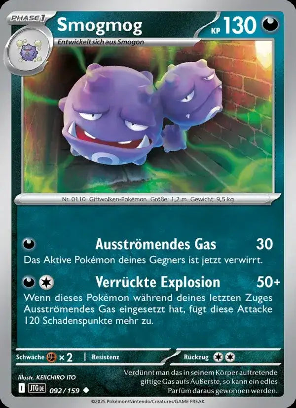 Smogmog 092/159 – Pokémon Reisegefährten Karte